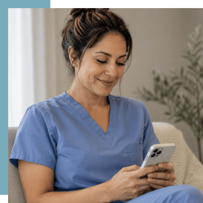 nurse texting
